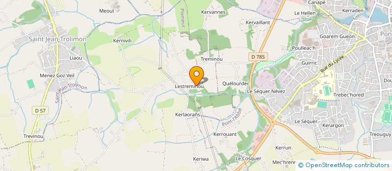 localisation de l'entreprise LA MAISON DE TREMINOU  PLOMEUR