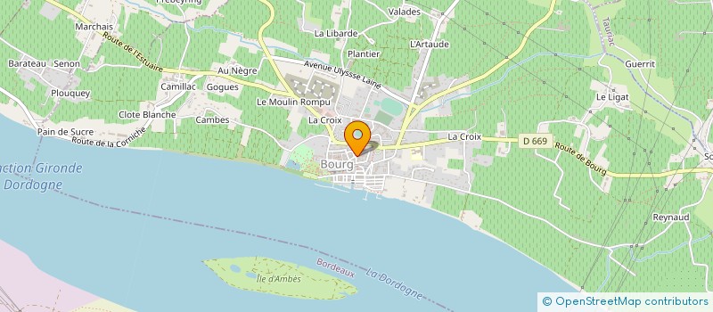 localisation de l'entreprise LA MAISON DE VALENTIN à BOURG