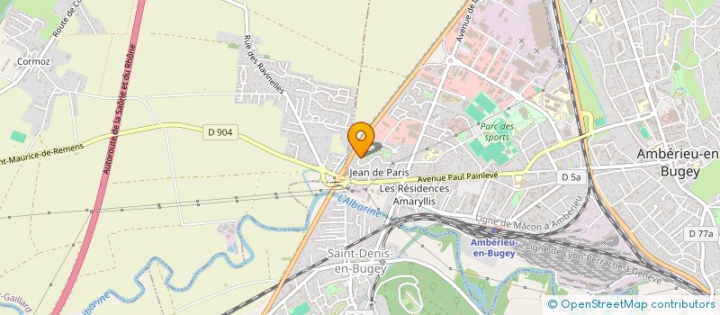 localisation de l'entreprise LA MAISON DE YAKO  AMBERIEU-EN-BUGEY