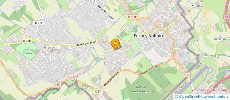 localisation de l'entreprise LA MAISON DE ZADIG à FERNEY-VOLTAIRE