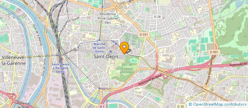 localisation de l'entreprise LA MAISON DES ACTEURS à SAINT-DENIS