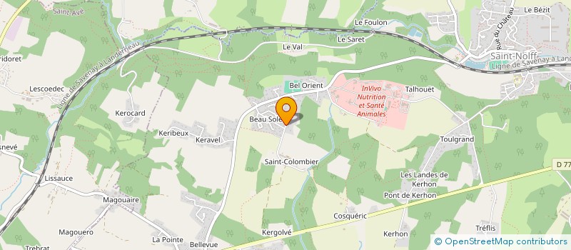 localisation de l'entreprise LA MAISON DES AINES à SAINT-NOLFF