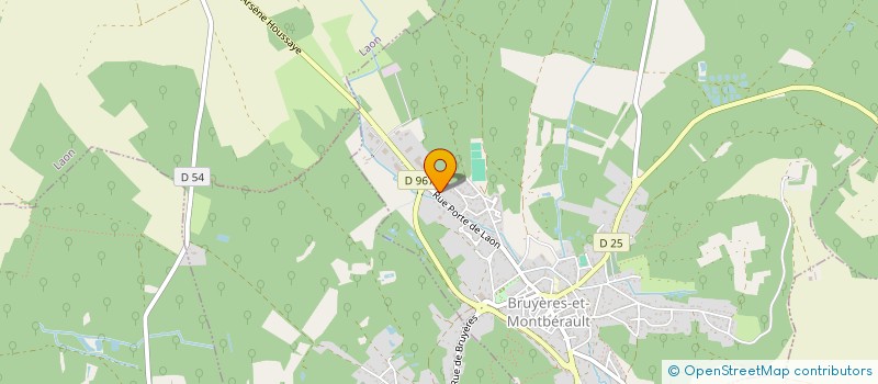 localisation de l'entreprise LA MAISON DES ARTISANS PICARDS à BRUYERES-ET-MONTBERAULT