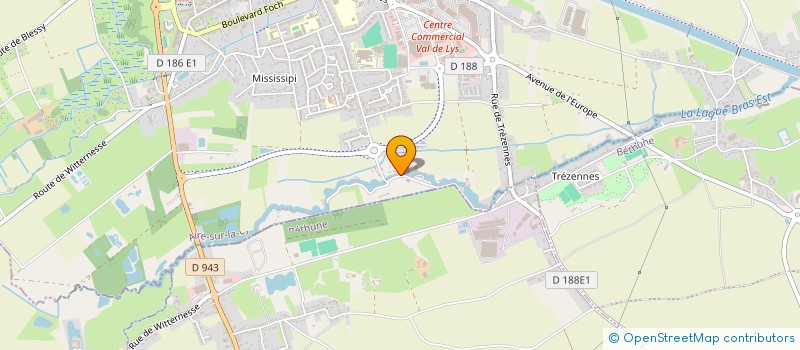 localisation de l'entreprise LA MAISON DES ARTISTES  AIRE SUR LA LYS