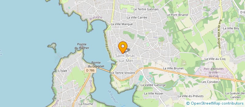 localisation de l'entreprise LA MAISON DES ARTISTES EN EXIL  SAINT-BRIAC-SUR-MER