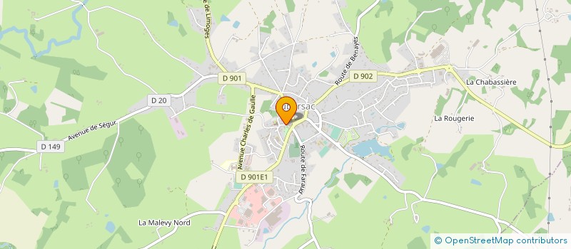 localisation de l'entreprise LA MAISON DES ARTS ET DU GOUT à LUBERSAC