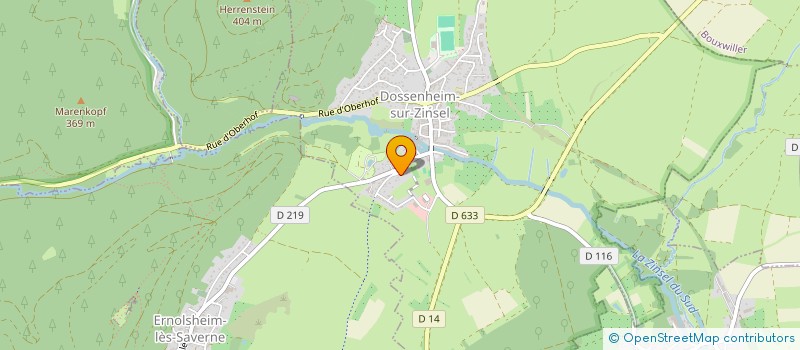 localisation de l'entreprise LA MAISON DES ASSISTANTES MATERNELLES DES PAPOOSES  DOSSENHEIM-SUR-ZINSEL