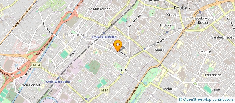 localisation de l'entreprise LA MAISON DES AVEUGLES à CROIX