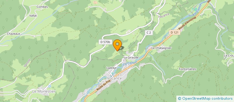 localisation de l'entreprise LA MAISON DES AXOLOTLS  VOCANCE