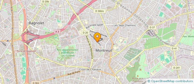 localisation de l'entreprise LA MAISON DES BABAYAGAS à MONTREUIL