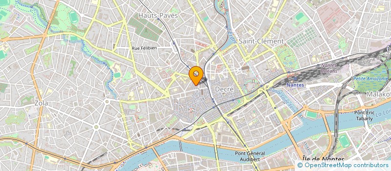 localisation de l'entreprise LA MAISON DES BAPTEMES A. POTEREAU  NANTES