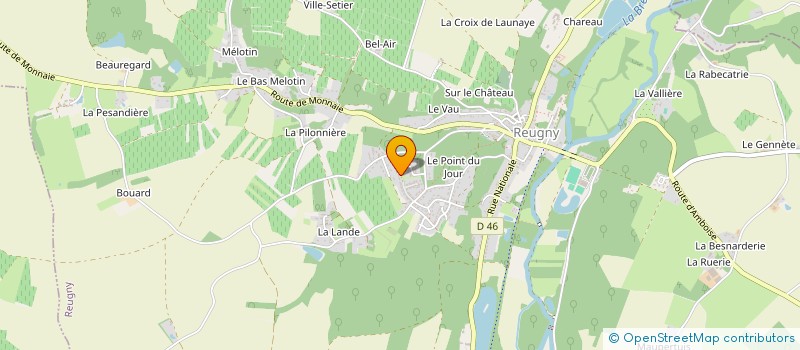 localisation de l'entreprise LA MAISON DES BOUT'CHOUX à REUGNY
