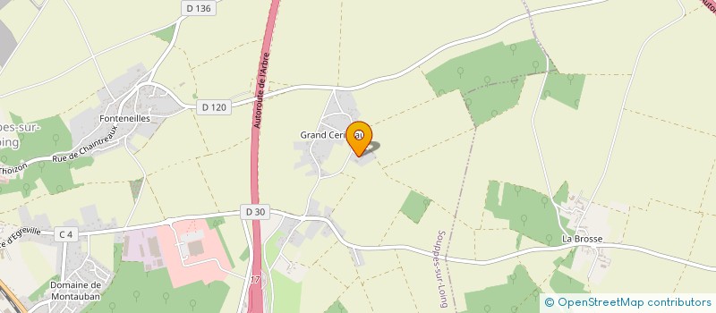 localisation de l'entreprise LA MAISON DES CERISEAUX  SOUPPES-SUR-LOING