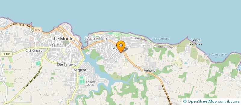 localisation de l'entreprise LA MAISON DES CERISES à LE MOULE