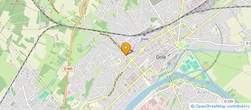 localisation de l'entreprise LA MAISON DES CLUBS à DOLE