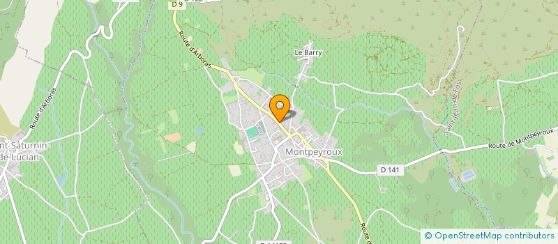 localisation de l'entreprise LA MAISON DES COCALIERES  MONTPEYROUX