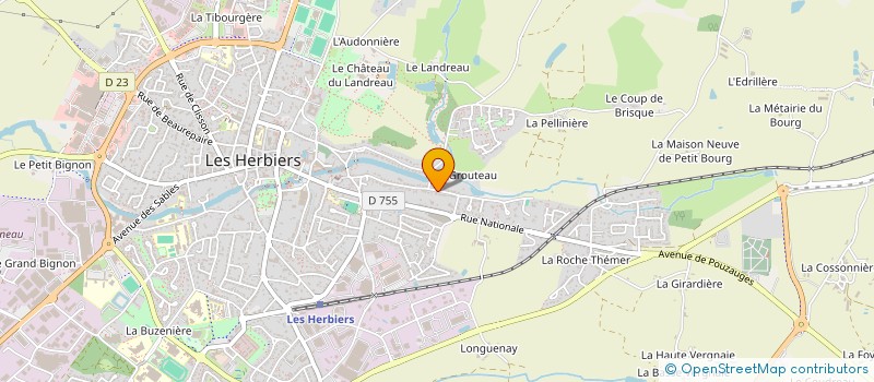 localisation de l'entreprise LA MAISON DES COLIBRIS à LES HERBIERS