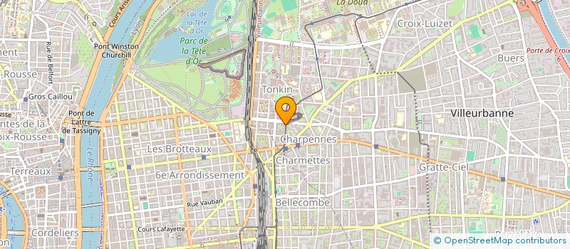 localisation de l'entreprise LA MAISON DES COLIBRIS  VILLEURBANNE