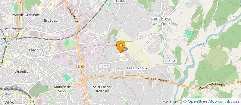 localisation de l'entreprise LA MAISON DES COLIBRIS  SAINT-PRIVAT-DES-VIEUX