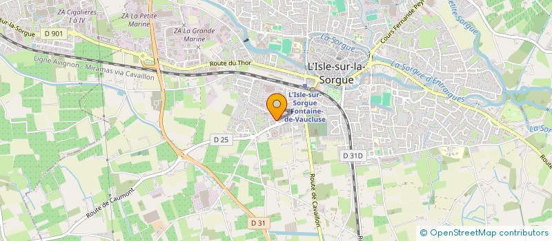 localisation de l'entreprise LA MAISON DES COQUETTES à L'ISLE-SUR-LA-SORGUE