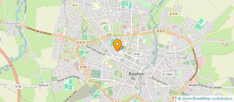 localisation de l'entreprise LA MAISON DES CREATEURS  BAYEUX