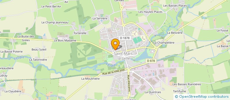 localisation de l'entreprise LA MAISON DES CYGNES  VALLONS-DE-L'ERDRE