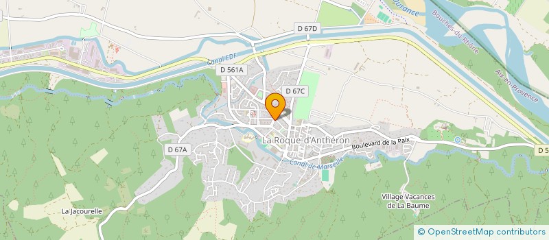 localisation de l'entreprise LA MAISON DES DELICES à LA ROQUE D'ANTHERON