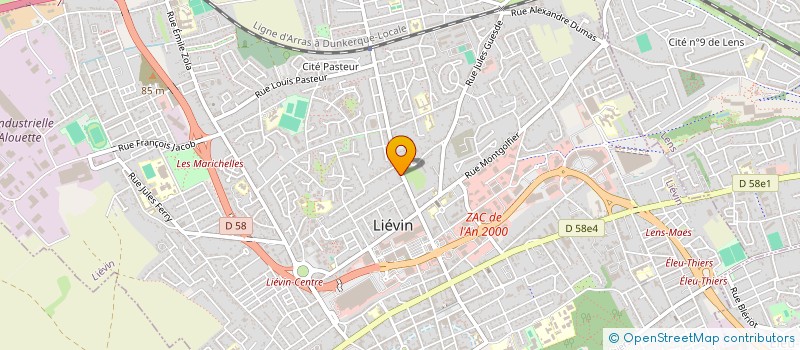 localisation de l'entreprise LA MAISON DES DELICES à LIEVIN