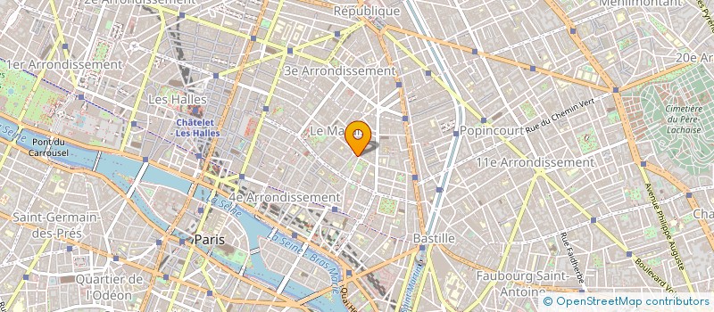 localisation de l'entreprise LA MAISON DES DINANDIERS à PARIS