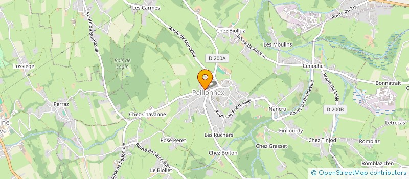 localisation de l'entreprise LA MAISON DES DOUDOUS 74  PEILLONNEX