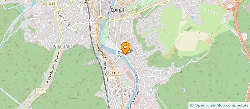 localisation de l'entreprise LA MAISON DES DOUDOUS à EPINAL