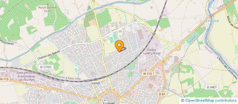 localisation de l'entreprise LA MAISON DES DOUX REVES à LUNEL