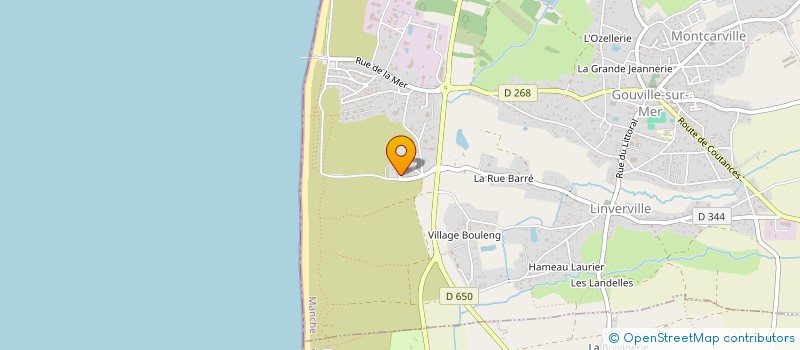 localisation de l'entreprise LA MAISON DES DUNES  GOUVILLE-SUR-MER