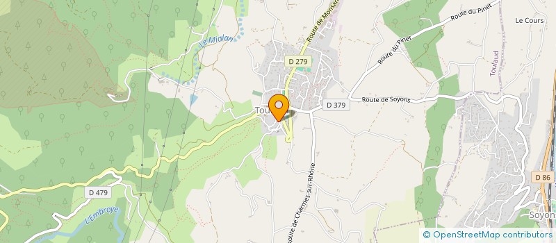 localisation de l'entreprise LA MAISON DES ENFANTS  TOULAUD