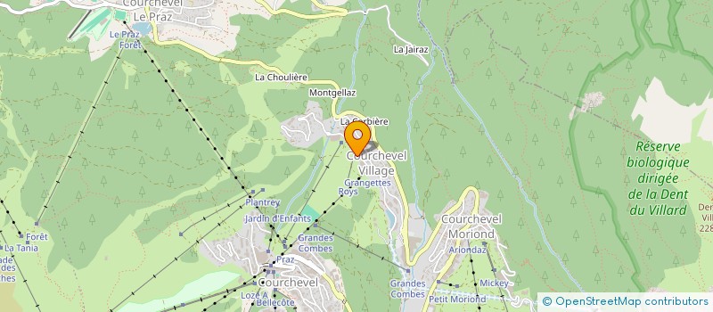 localisation de l'entreprise LA MAISON DES ENFANTS à COURCHEVEL