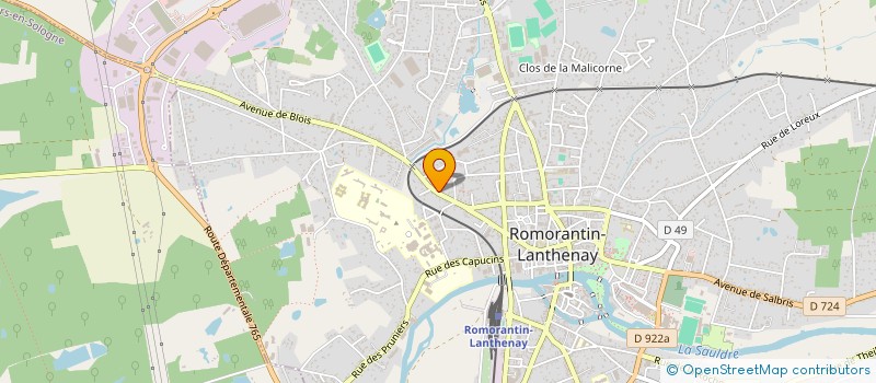 localisation de l'entreprise LA MAISON DES ENFANTS LAMADE à ROMORANTIN-LANTHENAY