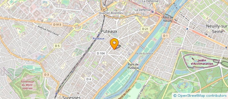 localisation de l'entreprise LA MAISON DES ENTREPRISES à PUTEAUX