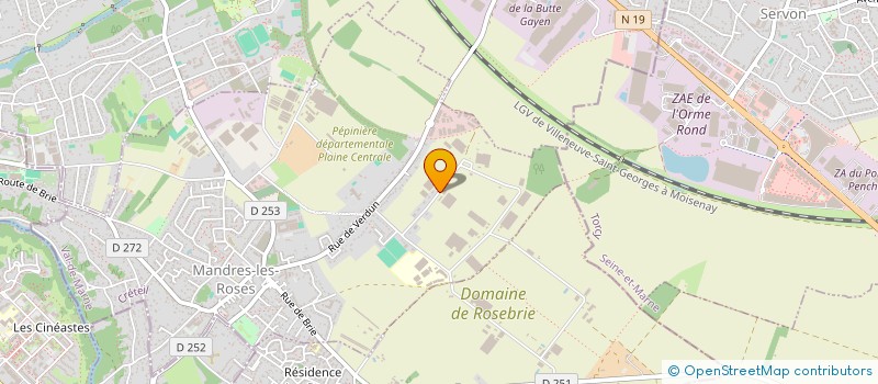 localisation de l'entreprise LA MAISON DES FLEURS FLOCCARI  MANDRES-LES-ROSES