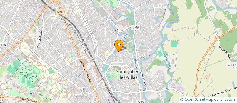 localisation de l'entreprise LA MAISON DES FRATRIES  SAINT-JULIEN-LES-VILLAS