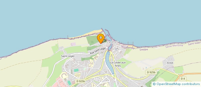 localisation de l'entreprise LA MAISON DES GALETS  SAINT-VALERY-EN-CAUX