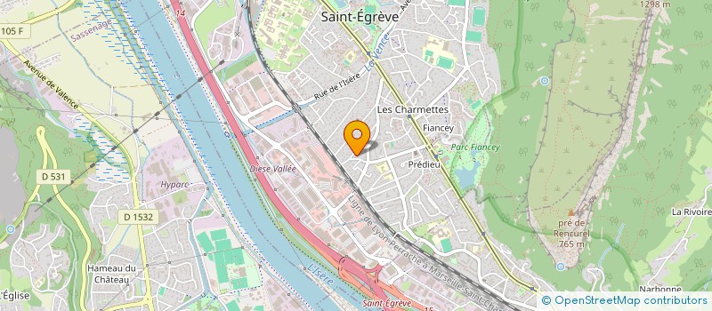 localisation de l'entreprise LA MAISON DES GROSEILLIERS  SAINT-EGREVE