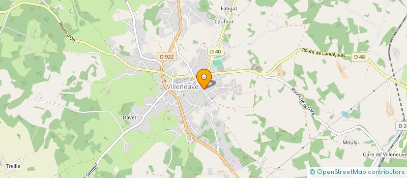 localisation de l'entreprise LA MAISON DES HIRONDELLES  VILLENEUVE