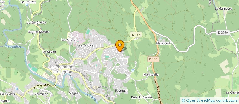 localisation de l'entreprise LA MAISON DES HIRONDELLES  LE CHAMBON-SUR-LIGNON