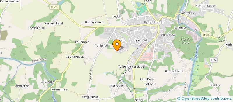 localisation de l'entreprise LA MAISON DES JEUNES DE CLEGUER à CLEGUER