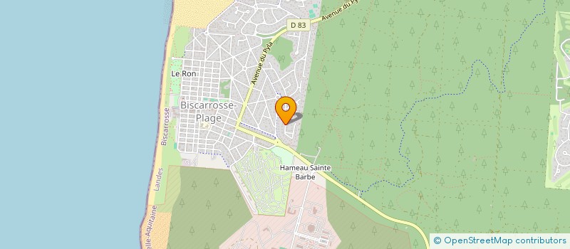 localisation de l'entreprise LA MAISON DES LEGENDES LANDAISES  BISCARROSSE