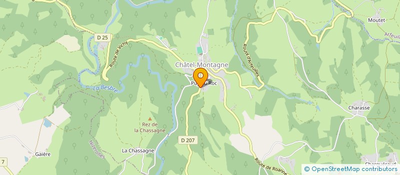 localisation de l'entreprise LA MAISON DES LOISIRS  CHATEL-MONTAGNE