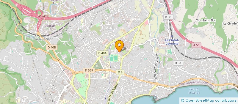 localisation de l'entreprise LA MAISON DES LOUPIOTS  LA CIOTAT