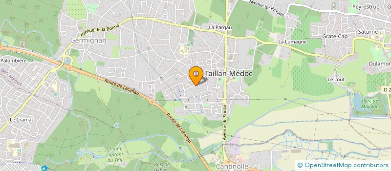 localisation de l'entreprise LA MAISON DES LOUVETEAUX à LE TAILLAN-MEDOC