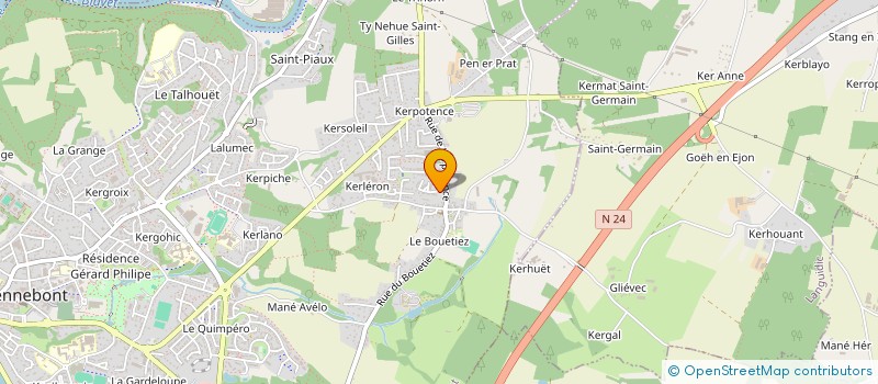 localisation de l'entreprise LA MAISON DES LUTINS à HENNEBONT