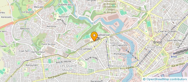 localisation de l'entreprise LA MAISON DES LYCEENS DE DUPUY DE LOME à BREST